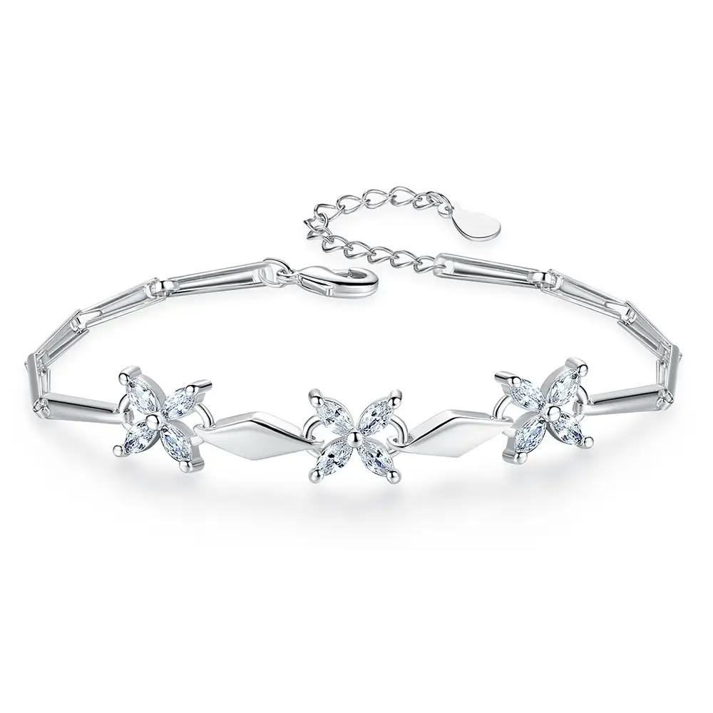 Four Leaf crystal bracelet