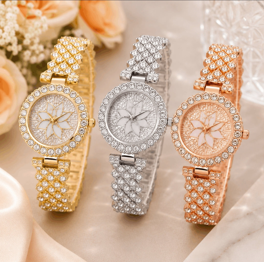 Womens Butterfly Quartz Watch And Bracelet Set Elegant Stylish Durable Practical Choice For Fashion Accessories And Gift Occasions